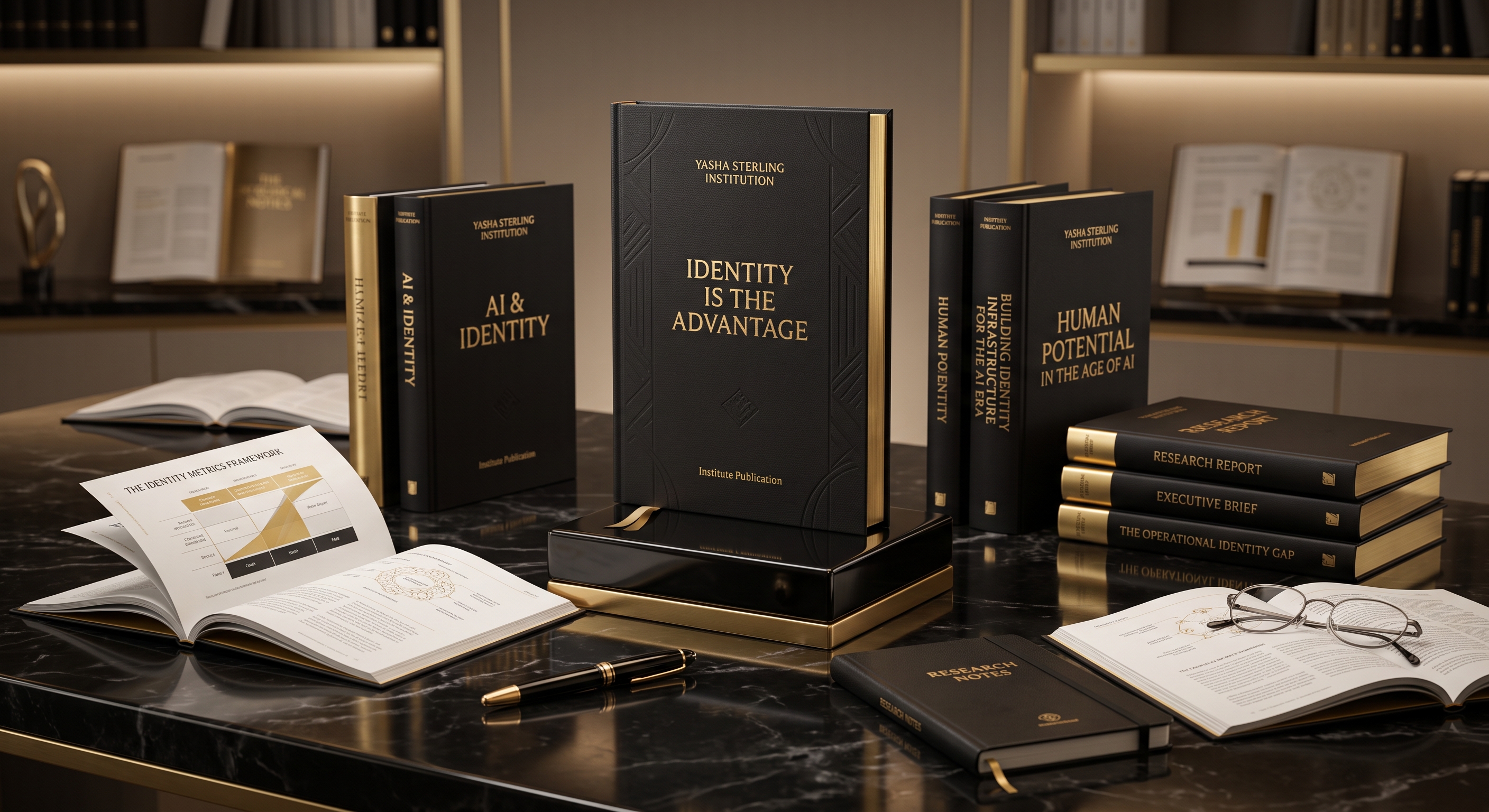 Institute Publications displayed across digital and print formats